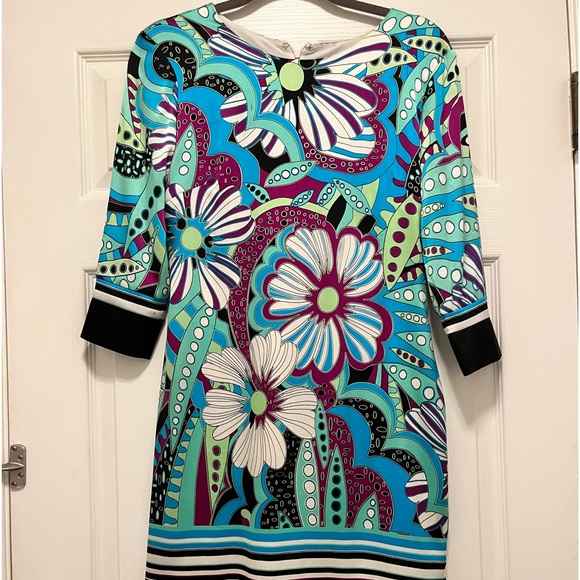 Cache Silk Dress 💜💙💚 - Picture 1 of 11